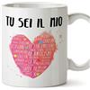 Mugffins Tazza San Valentino (Ti Amo) - tu Sei Il Mio Cuore - Idee Regali Anniversario Originali per Lui/per Lei/Ragazzi/Fidanziati