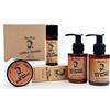 RENEE Renée Blanche Beard Line Kit Linea Baffi e Barba - Cofanetto All in One contenente Cera per Baffi, Olio da Barba, Balsamo da Barba, Shampoo da Barba