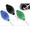 Lhbwhiz Confezione da 3 Soffiatori per Polvere a Soffietto,Potente Soffiatore d'Aria,Pulizia dei Residui di Polvere,Soffiatore ad Aria,per Rimuove lo Sporco Superficiale Fotocamere(Nero, Verde, Blu)