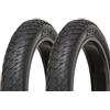 ECOVELO 2 COPERTONI 20 X 4.00 PER FAT BIKE E-BIKE GOMME 20'' COPPIA DI PNEUMATICI BICICLETTA FAT RUOTE GROSSE BIG BOAT