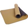 Generisch Tappetino da yoga in sughero e gomma naturale sostenibile, 183 cm x 61 cm x 5 mm, antiscivolo, largo, inodore, fitness, palestra, esercizio, sport, assorbe il sudore