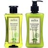 MELICA Set per la cura dei capelli BIO organico con crescita dei capelli SHAMPOO 8 in 1 con AVANTE, lievito, estratti di CALAMUS e 98,8% naturale per la crescita dei capelli con burro SHEA, СALAMUS