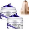 Nexolla Maschera per Capelli Viola alla Cheratina, Maschera per Capelli Viola, Maschera Antigiallo Tonalizzante, Idratante, Illuminante, per Capelli Biondi, Decolorati o Grigi