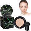 Grgowe Cc Cream, Fondotinta Liquido, Mushroom Head Air Cushion, Base Idratante Per Il Trucco Di Lunga Durata Con Spugna Per Trucco a Funghi - (Natural)