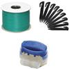 G greengrass tools Kit di prolunga per robot tosaerba, per cavi di collegamento e cavi di limitazione, morsetti - compatibile con Yard-Force Husqvarna Automower Gardena Worx, set: 50 m + 50 H + 6 V