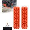 ACXIN 2 pezzi di lamiere di sabbia - 10T Offroad Recovery Boards tappetini di trazione - Offroad accessori scaletta pneumatici per auto, camion, fuoristrada, camper, arancione