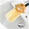 ODIWEN Estensore Rubinetto Bambini,Con effetto sensore di temperatura, Prolunga Per Rubinetto Per Bambini, Prolunga per rubinetto in silicone, Extender Rubinetto Bambini Kids Babies (Marrone)