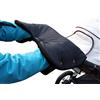 ByBoom ByBUM - Proteggi-mani, scaldamani, manicotto con interno in pile, misura universale per passeggino, buggy, rimorchio per la bicicletta, Colore:Nero