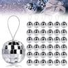 Vegena 36 Pezzi Palla da Discoteca 3cm Argento Mirrorball Specchio per Feste, Matrimoni, Alberi di Natale e Bar