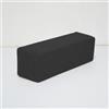 DUOLEH Cuscino di supporto per bracciolo del divano, dimensioni personalizzate, materasso rettangolare per testiera del letto, con fodera rimovibile e lavabile, cuscini chiusi (40 x 20 x 10 cm, nero)