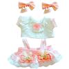 niannyyhouse Vestiti per bambola di peluche, 20 cm, rosa, cappellino, camicia, gonna, 20,3 cm, morbido peluche farcito