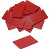 QUARKZMAN 50 Pezzi Spessori in Plastica 60 x 40 x 2 mm Distanziatori Piastrelle Squadrette Angolari Blocco Sottotetto Cunei Mobili Pannelli Plastica Esterno Rigida, Rosso