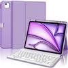 JADEMALL Tastiera iPad Air 13 Pollici (M3) 2025, Custodia Tastiera per iPad Air 13 2025 (M2/M3), Italiano QWERTY Tastiera Bluetooth Rimovibile Custodia con Supporto Pencil, Viola chiaro