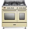 De Longhi Cucina a Gas 5 Fuochi Forno Elettrico Ventilato Multifunzione con Grill Larghezza x Profondità 90x60 cm Classe energetica A Cottura 3D Funzione Girarrosto (2 Forni) colore Beige - MEM 965T BX ED Serie Mastercook