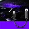 LEEMASING Luce LED per interni auto, luce a stella USB, per atmosfera cielo stellato, lampada per auto, soffitto, camera da letto (viola blu)