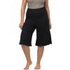 Ulla Popken, Weites, Gerades Bein, Elastikbund Bermuda, Gamba Larga, Dritta, Elastico in Vita, Nero, 62/64 IT Donna