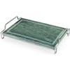 Roccobimbo Griglia Pietra Ollare Rettangolare con Stand in Acciaio 20 x 30 cm di Roccobimbo