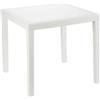 Roccobimbo Tavolo King In Resina Rattan Bianco 79x79x72cm