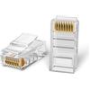 Mr. Tronic Connettori Rj45 Cat 5E |100 Connettore Plug Cat 5E 8P8C Plug Rj45 Modulare a Crimpare Per Cavo Ethernet, Cavo Connettore Ethernet (100 Pezzi, Cat5e UTP)