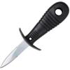 Fackelmann 06452-Coltello, plastica, Nero, 14,6 x 4,8 x 3,7 cm Coltello per ostriche 2 in 1, Acciaio Inossidabile, 22,5 x 8 x 3,5 cm