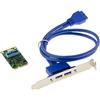 KALEA-INFORMATIQUE Scheda Mini PCI Express MiniPCIe 2 porte USB3 5G Chipset Via, con supporto per 2X USB 3.0 A