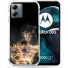 Cokitec Cover rinforzata per Motorola G14 4G Manga One Piece Ace Nero