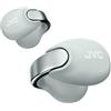 JVC Nearphones HA-NP1T-H, Cuffie in stile Earcuff con archetto lucido, vestibilità comoda, connessione multipoint, Bluetooth 5.3, autonomia di 24 ore, compatibili con app - Grigio Ghiaccio