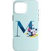 Disney Custodia per iPhone 16 Pro Max Disney - Lettera M dell'alfabeto per Topolino e Minnie