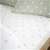 Catherine Lansfield Lenzuolo con angoli in cotone spazzolato a pois per letto matrimoniale, colore