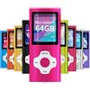 Mymahdi Lettore portatile MP3 / MP4 di, dentellare con lo schermo dell'affissione a cristalli liquidi da 1.8 pollici e la fessura per carta di memory card, supporto massimo di memory card TF di 128GB