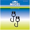 MICEL - 92578 - Puleggia per tenda latetrale della tenda, 2 pezzi, per cuscinetti interni, colore: nero, 18,5 x 18 x 56 mm