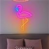 HFHungkeong Insegna al neon con fenicottero, lampada al neon a LED in acrilico rosa da appendere con interruttore dimmerabile, lampada a fenicottero per camera da letto, bar, sala giochi, decorazioni da parete