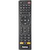 Hama Telecomando universale TV, per 4 dispositivi (infrarossi, tasto intelligente, portata 10 m, ideale ad esempio per TV, lettore DVD, videoregistratore, ricevitore, set top box, preprogrammato) nero