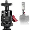 HSU Adattatore per slitta fredda in lega di alluminio per action camera, angolo regolabile treppiede adattatore per Insta360 X4 X3 X2 ONE
