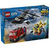 LEGO City 60462 Elicottero, autopompa e sottomarino