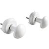 SOMATHERM FOR YOU - B21812B - O ganci per asciugamano asciutto bianco - Tubo piatta per vite