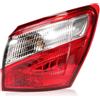 ZEALfix Fanale Posteriore Destro per Nissan Qashqai J10 10-14 Freno LED 26555BR00A | ULT115003 Led Stop Fanali Posteriori,Qashqai j10 SUV 5 e 7 Posti,12V,4-Pin,PY21W,Lampade+Portalampadina Inclusi,Impermeabile