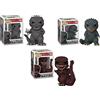 Funko Set 3 Funko Pop Godzilla 70th Anniversary 1954 1999 2016