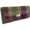 Glen Appin Harris Tweed LB2000 - Portafoglio pieghevole da donna, (Colore 125 verde/viola), S, Casual