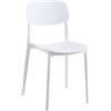 CRIBEL Set da 4 Sedie New Chapeau in Polipropilene Tortora | Sedie Cucina e Sala da Pranzo Moderne | Set 4 Sedie Design Resistente per Interni e Locali