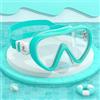 RIOROO Occhialini da Nuoto per Bambini con Copertura per Il Naso Maschera da Sub con boccaglio, Attrezzatura da Snorkeling Occhialini da Nuoto per Bambini 4-14 Ragazzi Ragazze Giovani