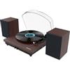 Majority Giradischi Vinili Bluetooth 5.3 | Giradischi Bluetooth con Cartuccia Premium e Adattatore 45 RPM | Lettore Vinile con Ingresso AUX e Uscita RCA | Giradischi con Casse Esterne | Majority Moto Plus