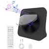 Actpe Lettore CD portatile, lettore CD personale, Home Audio con telecomando Bluetooth, radio FM, altoparlante HiFi incorporato, display LCD MP3, jack AUX ingresso uscita