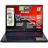 acer Predator Helios Neo Notebook Gaming, Intel Core i9-14900HX, 24core fino a 5,8 GHz, RAM 64Gb DDR5, 2Tb SSD, Display 18 WQXGA IPS 165Hz, DCI-P3 al 100%, RTX 4070, Win 11, Preconfigurato