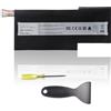 OPAHUTER BTY-M6K Laptop Batteria per MSI Stealth Pro GF63 GF65 GF75 GS63VR GS73VR 7RG 7RG-005 Thin 8RB 8RC 8RD 8RD-031TH 8RC 8RF 8SC 8RX 9SC 9SCXR Thin WS63 8SK WP65 WF65 WF75 MS-17B4 MS-16W1 MS-16R1 MS-16K3