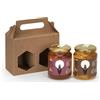 IO APE - Confezione regalo con 2 vasetti di miele Biologico del Lago di Como da 500 g (1 kg totale) - Vasetti di miele di ACACIA e MILLEFIORI in confezione regalo con spargimiele di legno