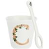 LA PORCELLANA BIANCA - Unico Bicchierino "C" con Cucchiaino 75ml
