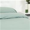 TRAMAS+ Set Copripiumino King Size 270x240cm, 100% cotone, Copripiumino e 2 federa da letto 55x80cm, Certificata STANDARD 100 by OEKO-TEX - Verde Francese