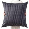 ZZDZW Copri Federe Cuscini 80x80,Copricuscino 70x70 Divano, Federa Cuscino con Cerniera,Moderne Per Camera Da Letto Divano Decorativo Lavabile Fodere Per Cuscino(Color:Black Gray,Size:70x70 cm (1PC))