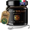 UNTANAS Original Altai Shilajit - Resina di Shilajit Pura - 50 g - Grado Oro - Acido Fulvico + Minerali Umici - Fornitura 6 Mesi - Energia + Vitalità